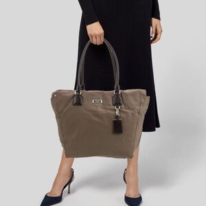 Pristine Tumi Voyageur Olive Tote Purse Travel Bag